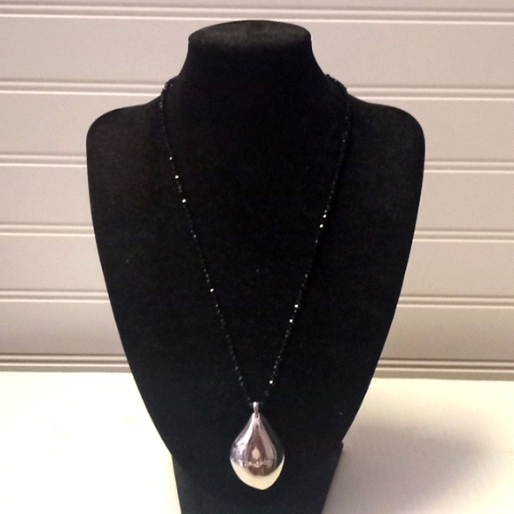 Stella & Dot Silver Teardrop Necklace - Picture 8 of 8